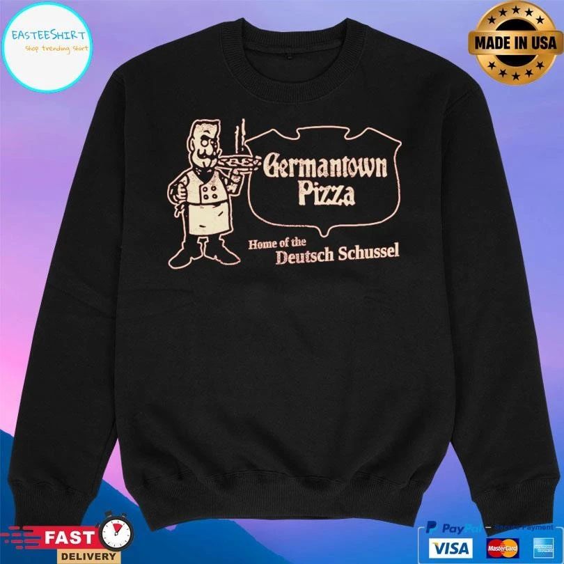 Germantown Pizza St Bernard Home Of The Deutsch Schussel T-shirts