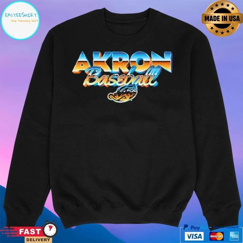 Akron Baseball Future Chrome T-shirts