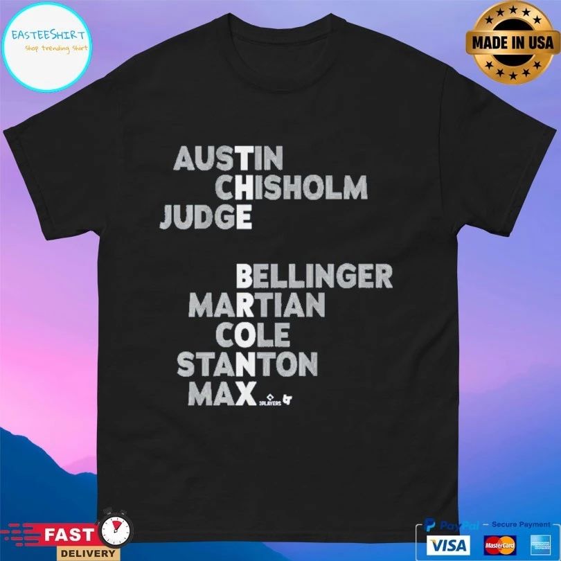 The Bronx Names 2026 Austin Chisholm Judge Bellinger Martian Cole Stanton Max T-shirt