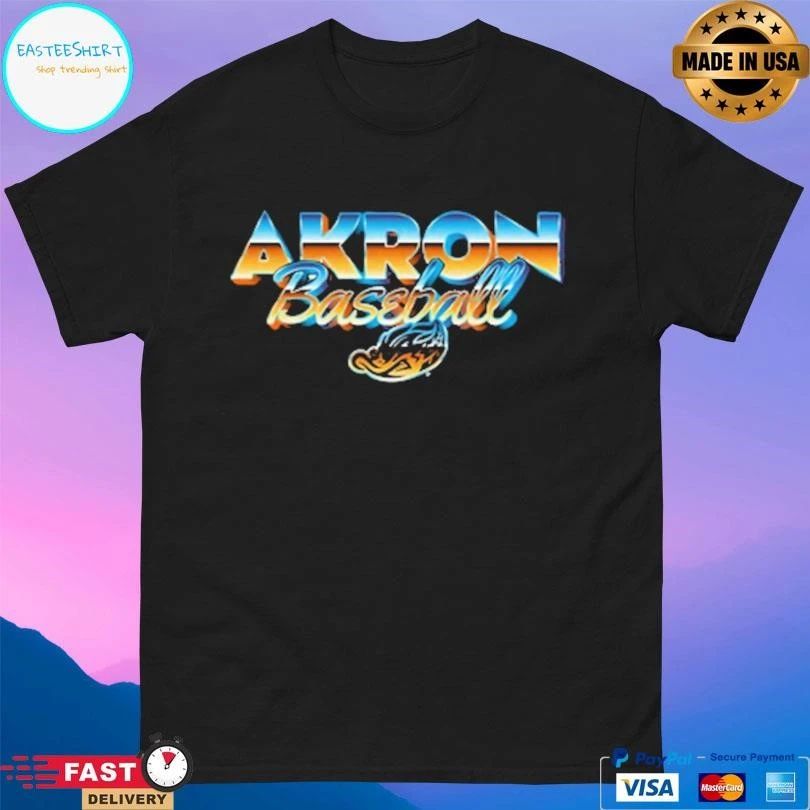 Akron Baseball Future Chrome T-shirts