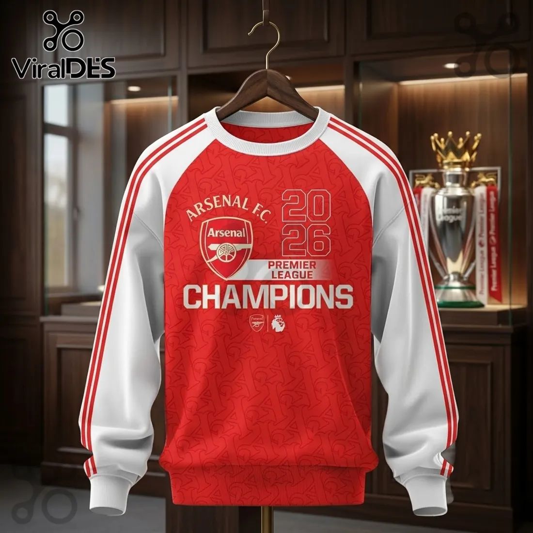 Arsenal FC Premier League 2026 Champions Hoodie