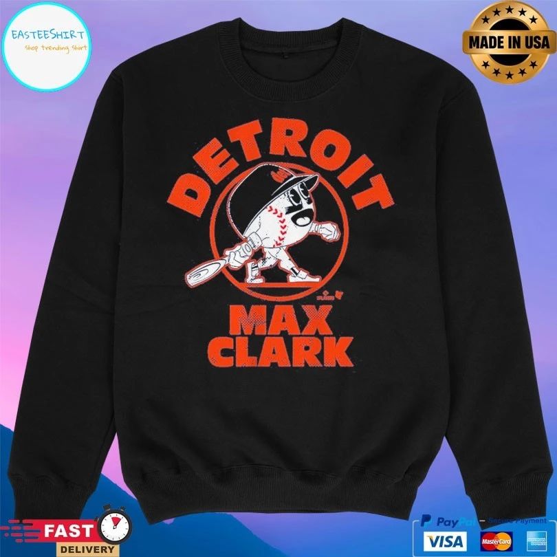 Detroit Tigers Max Clark Baseball Buddies T-shirts