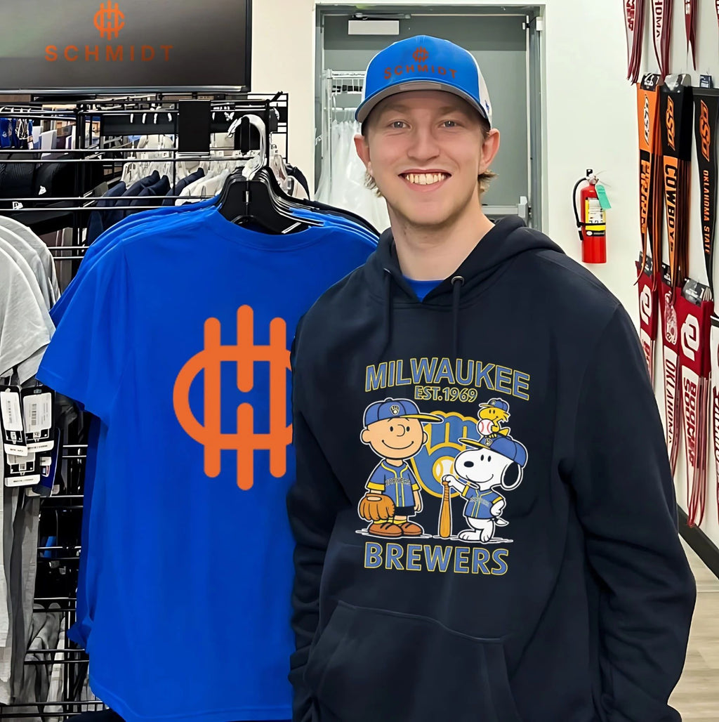 Peanuts x Milwaukee Brewers Baseball est 1969 shirt