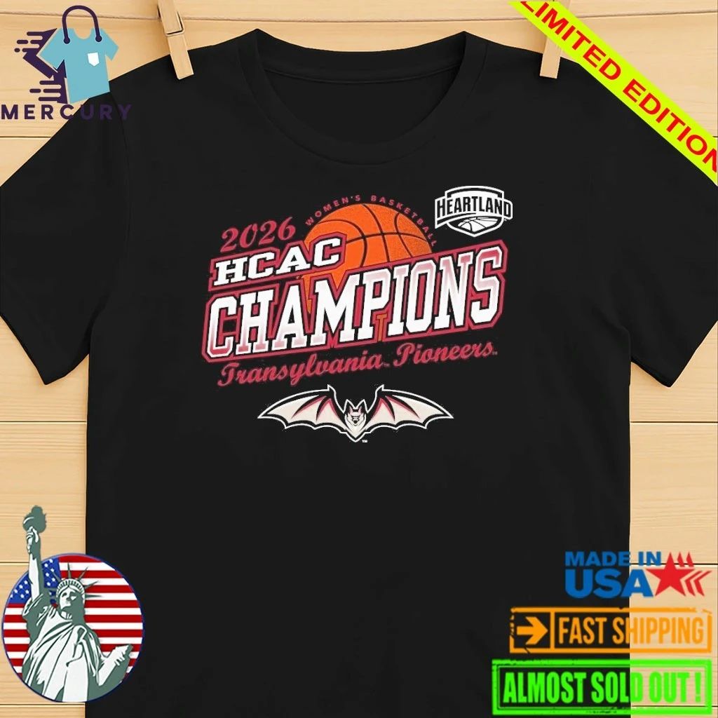 Transylvania Pioneers Women’s Basketball 2026 HCAC Conference Champions Shirt