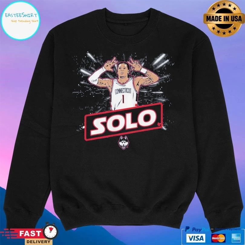 UConn Huskies Men’s Basketball Solo Ball Name Pose T-shirts