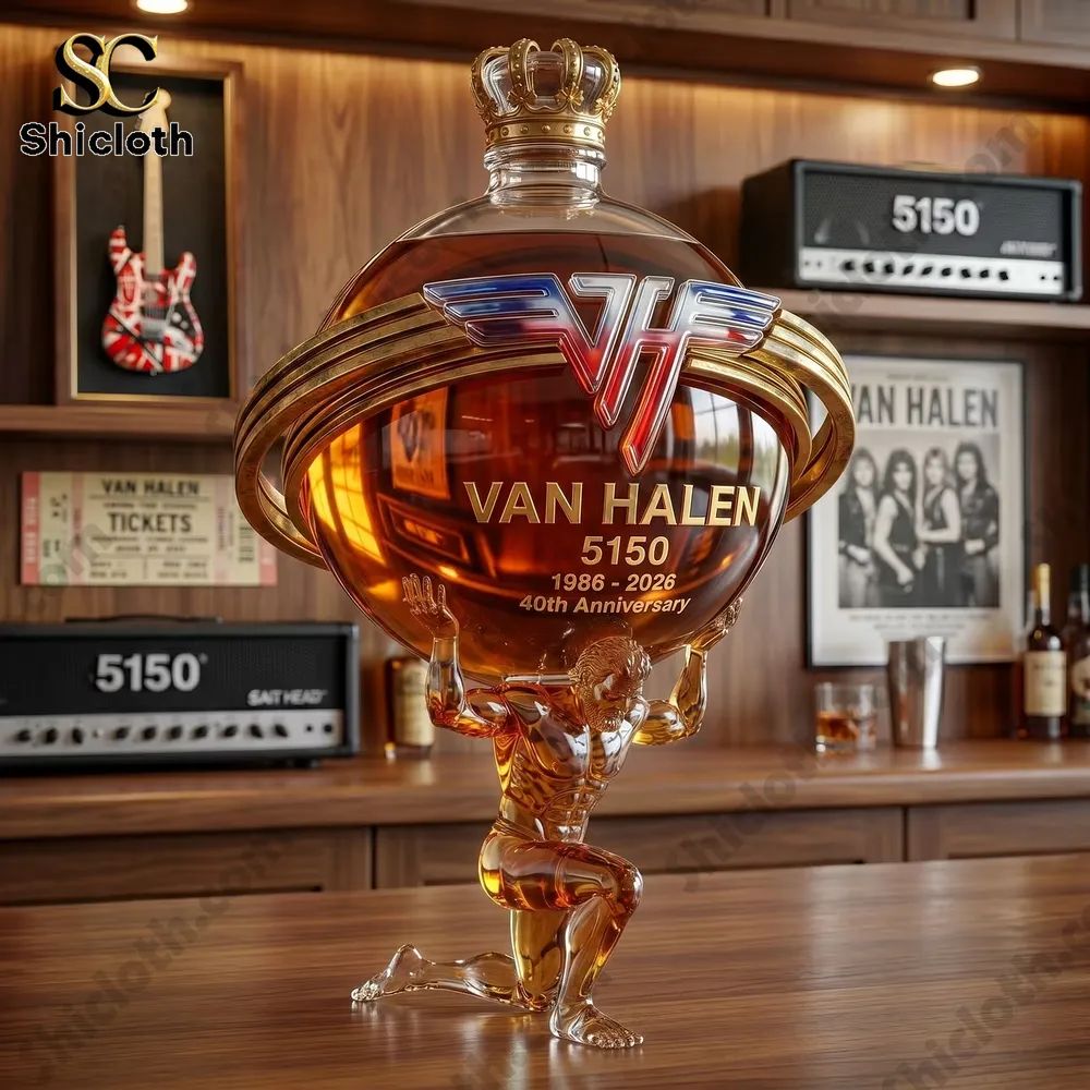 Van Halen 5150 40th Anniversary Atlas 3D Sculpted Collector’s Edition Bottle