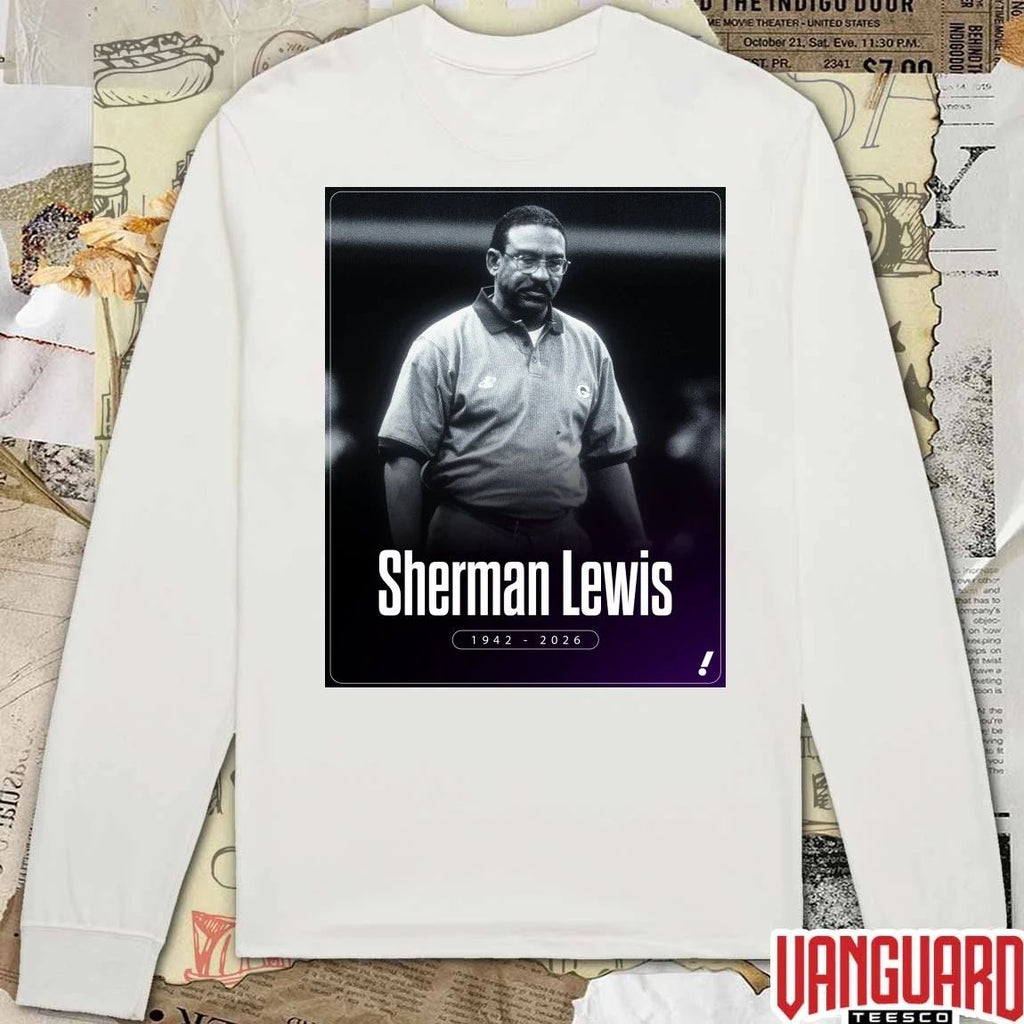Sherman Lewis 1942 – 2026 Yahoo Sports Poster t-shirt