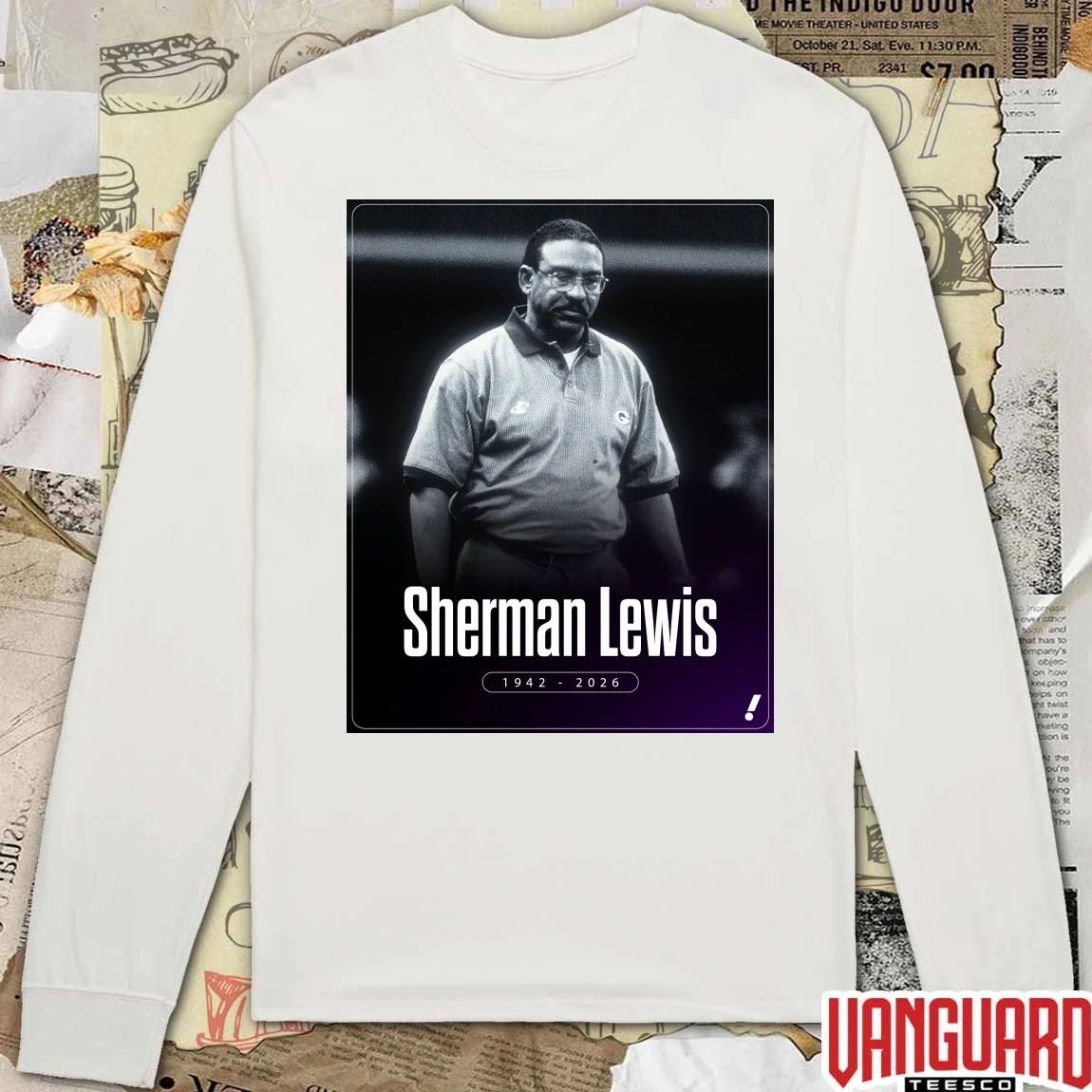 Sherman Lewis 1942 – 2026 Yahoo Sports Poster t-shirt