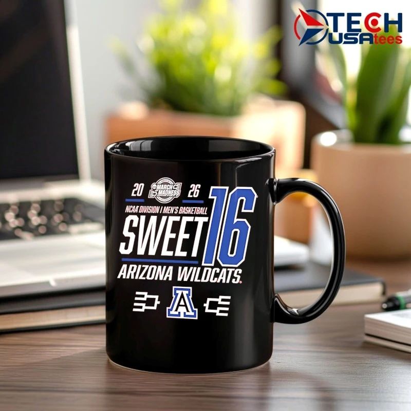 Arizona Wildcats 2026 NCAA March Madness Sweet 16 shirt by rallyhouse
