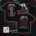 Metallica M72 World Tour 2026 Principality Stadium Cardiff Wales June 28 Pop-Up Shop Red Dragon Two Sided T-Shirt