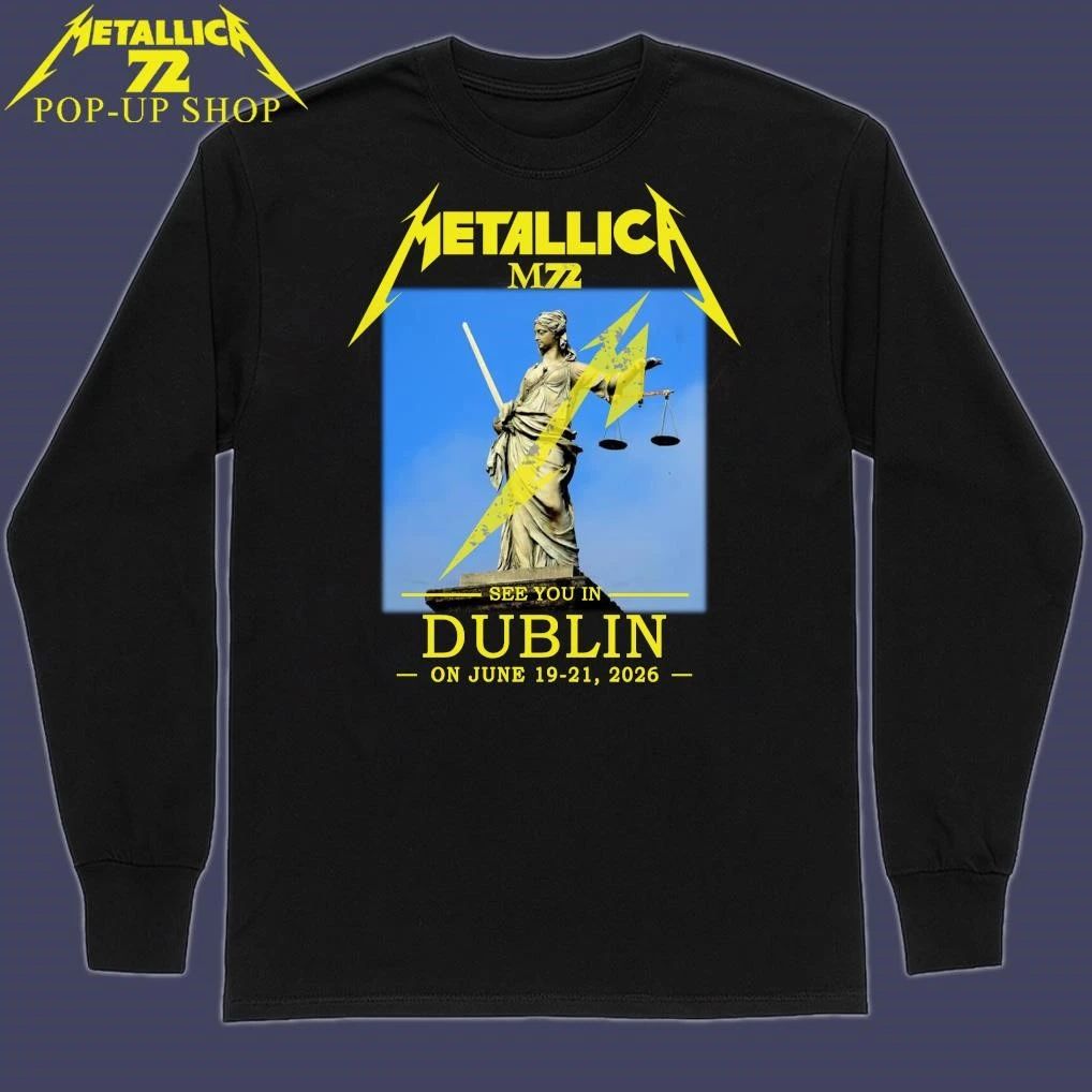Metallica M72 See You In Dublin On June 19-21, 2026 T-Shirt