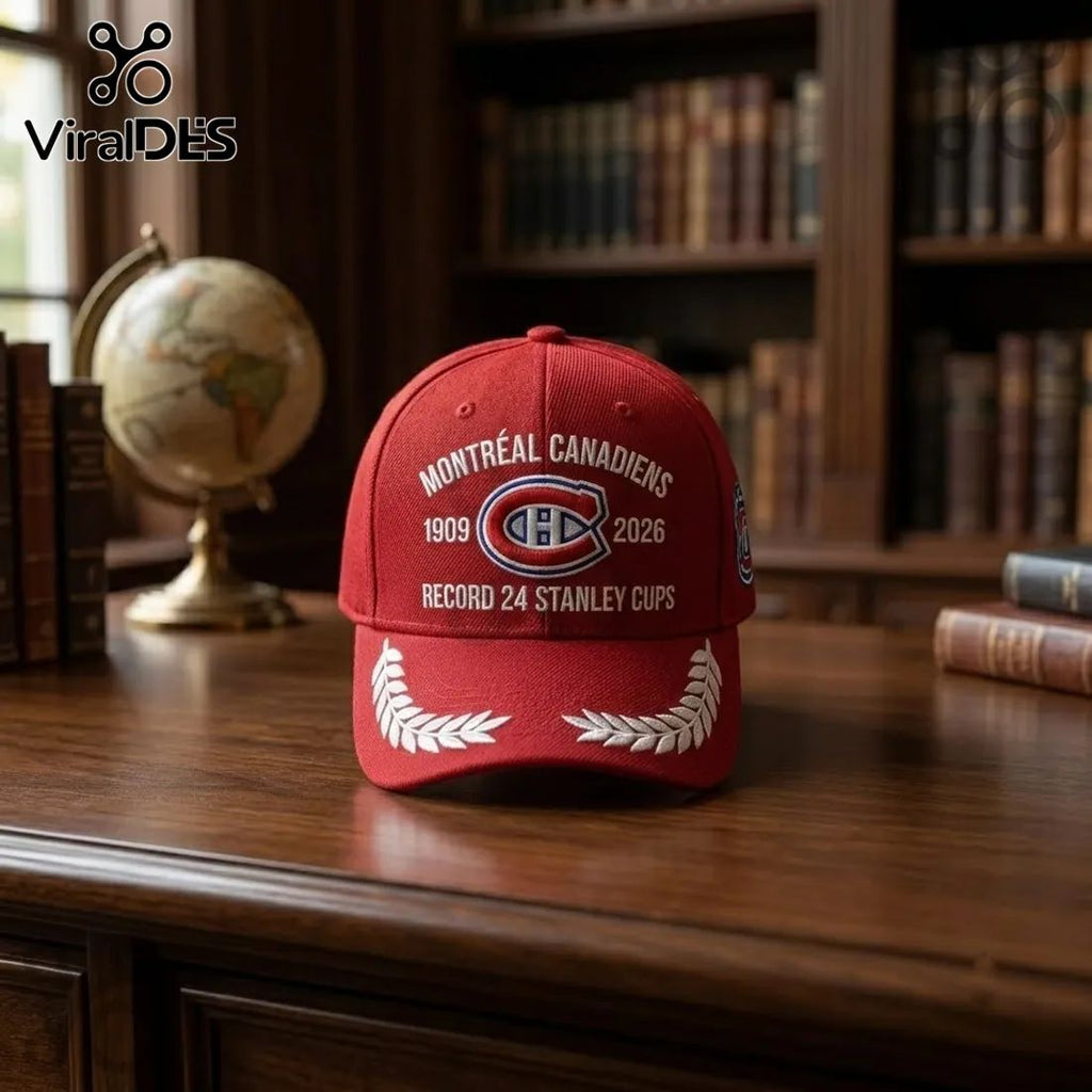 Montreal Canadiens 24 Stanley Cups Snapback Cap