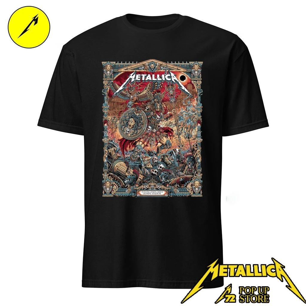 Metallica M72 Athens 2026 Pop-up Shop T-Shirt at Olympic Stadium, Greece European Tour on May 9, 2026 Shirt