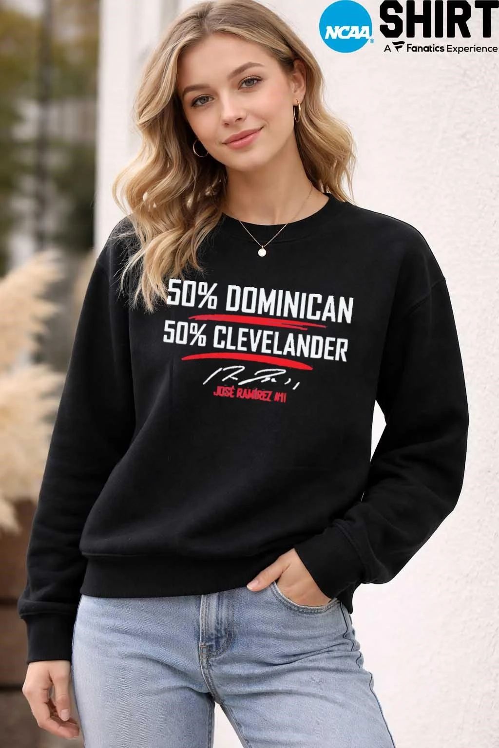 50 Percent Dominican 50 Percent Clevelander T-Shirt