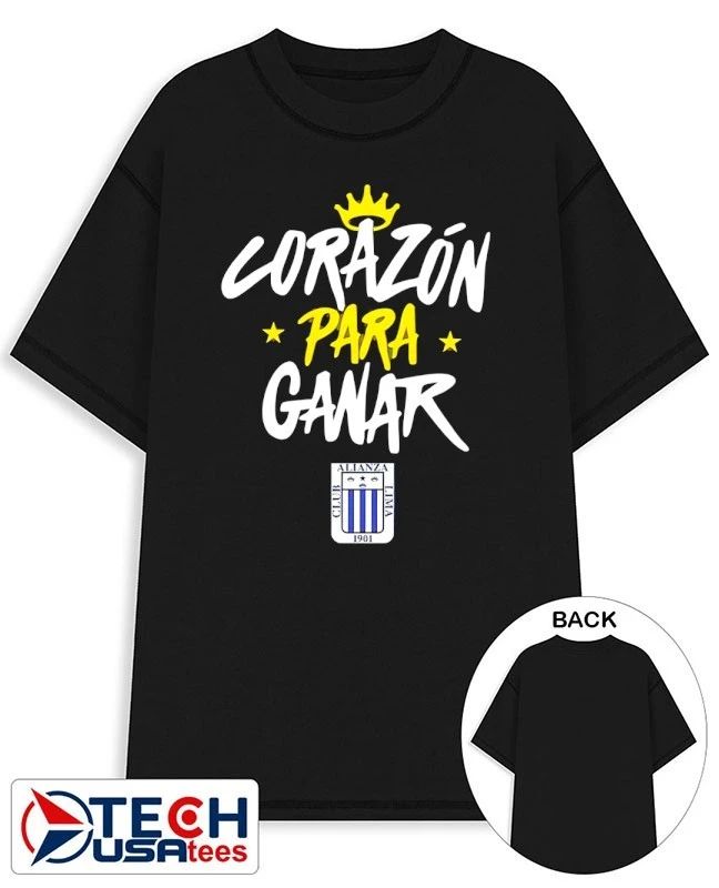 Alianza Lima Club corazón para ganar shirt