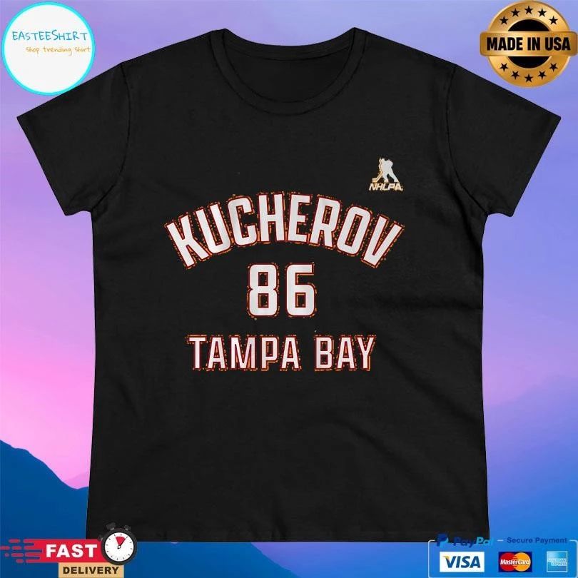 Nikita Kucherov Tampa Bay Lightning Creamsicle Name And Number T-shirts