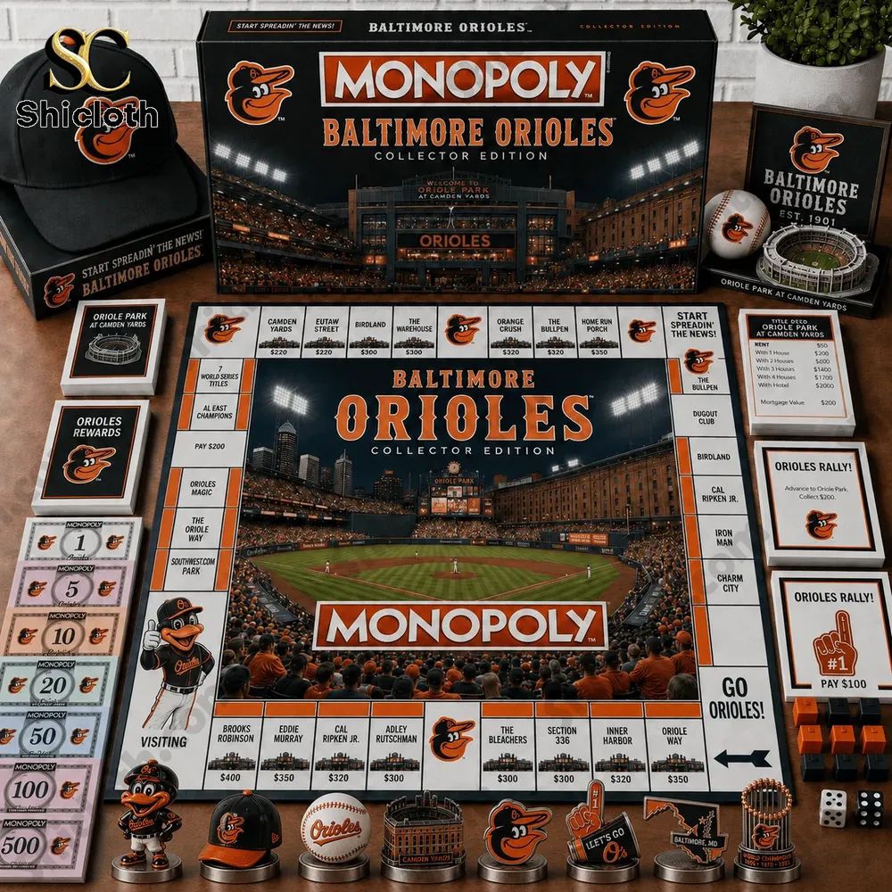Baltimore Orioles Collector Edition Collector’s Edition Monopoly Board Game