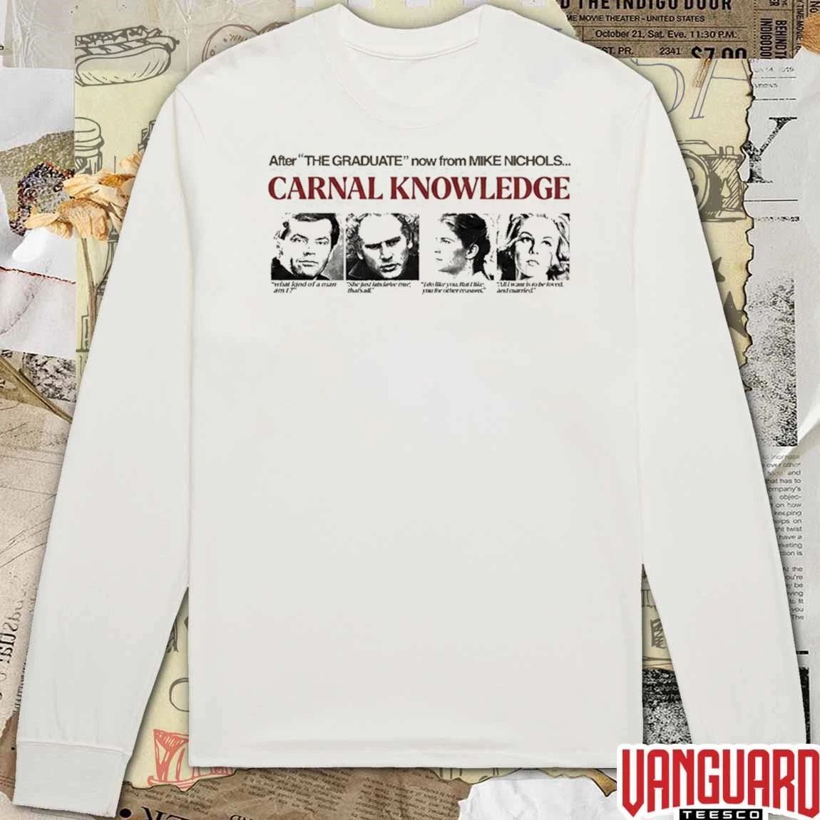Aziz Ansari After The Graduate Nơ From Mike Nichols Carnal Knowledge t-shirt