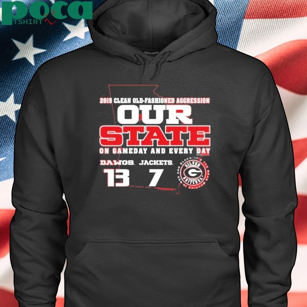 Georgia Bulldogs Vs Georgia Tech Yellow Jackets 2015 Our State Rivalry Score Shirt