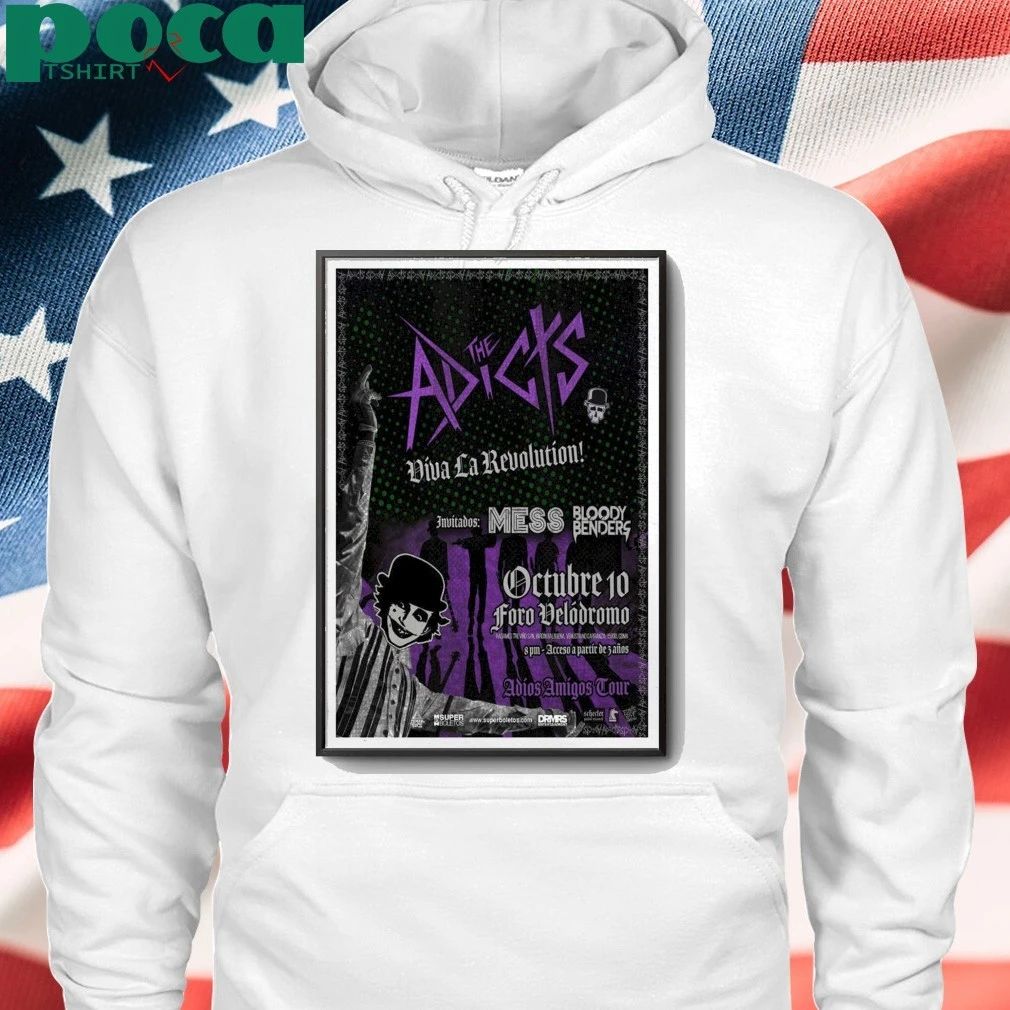 The Adicts Adios Amigos Tour Mexico Oct 10 2025 Poster shirt