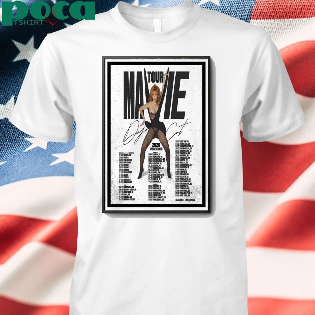Mavie World Tour 2026 Poster shirt