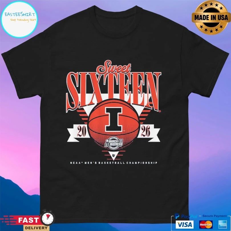 Illinois Fighting Illini Mbb 2026 Sweet Sixteen March Madness Ncaa Men’s Basketball Championship T-shirt