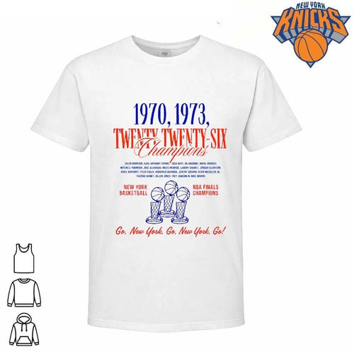 2026 Knicks NBA Finals Champions Fan Celebration Shirt