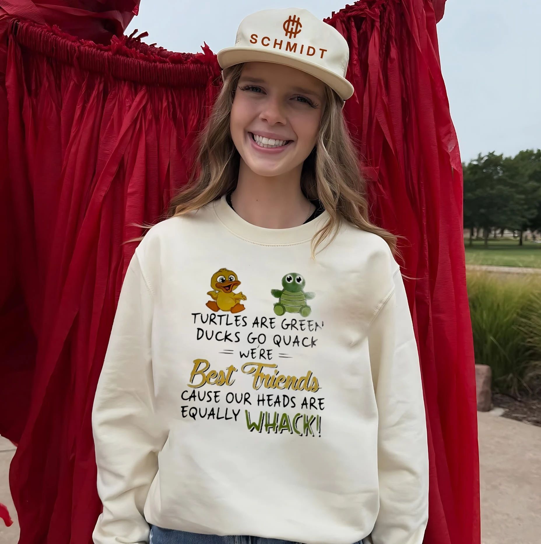 Turtles Are Green Ducks Go Quack We Are Best Friends Cause Our Heads Are Equally Whack shirt