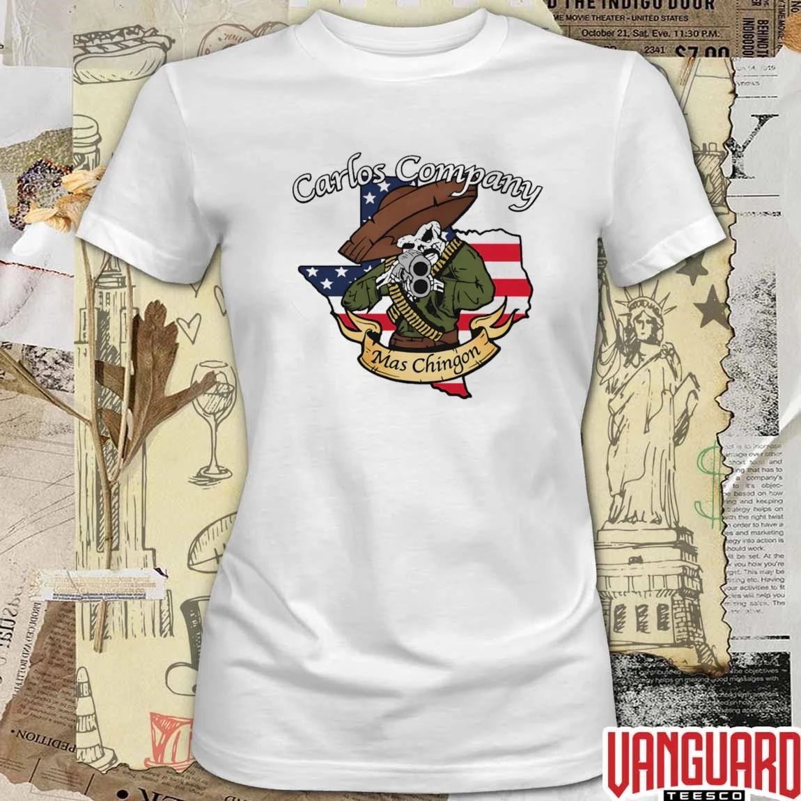 1st Battalion 23d Marines Carlos Company Mas Chingon 2026 t-shirt