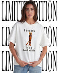 Tung Tung Sahur I bite my it’s a bad habit shirt