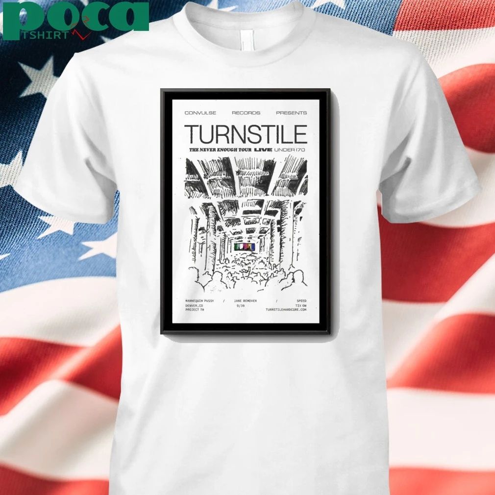 Turnstile Tour Denver, CO 2025 Poster shirt