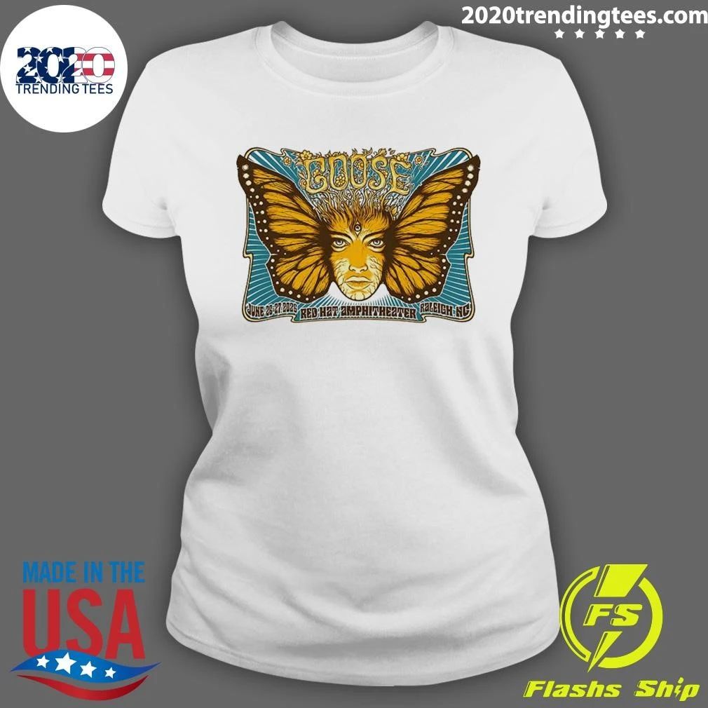 Goose The Band At Red Hat Amphitheater In Raleigh NC On June 26 27 2026 Shirt