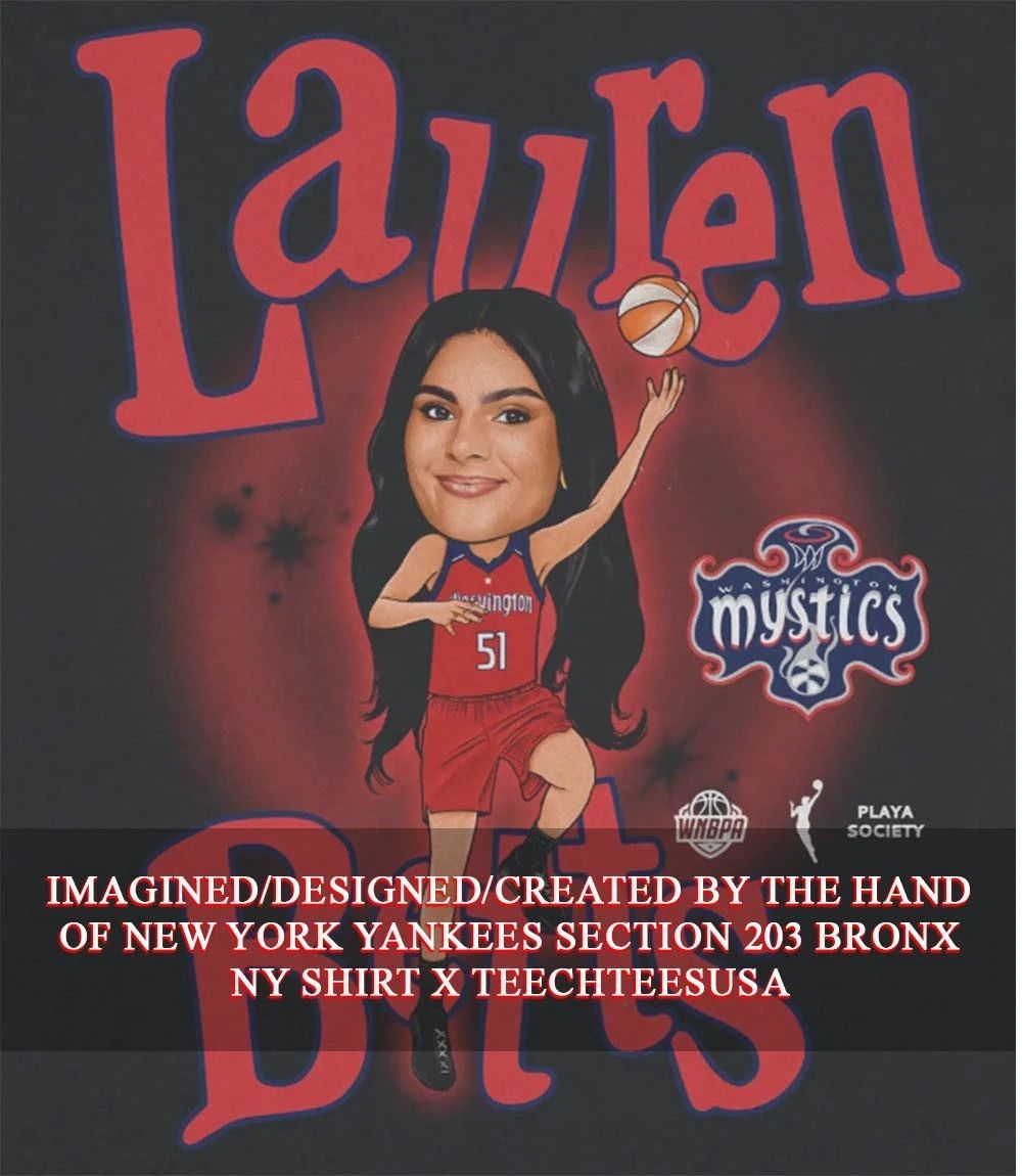 Lauren Betts Draft Washington Mystics 2026 WNBA caricature shirt