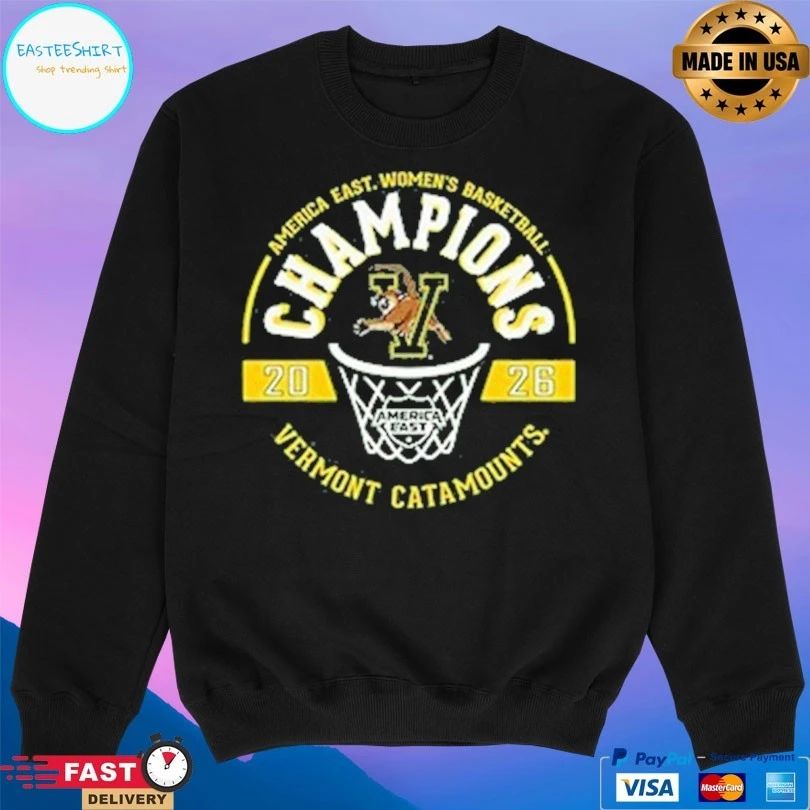 America East Women’s Basketball Champions 2026 Vermont Catamounts T-shirts