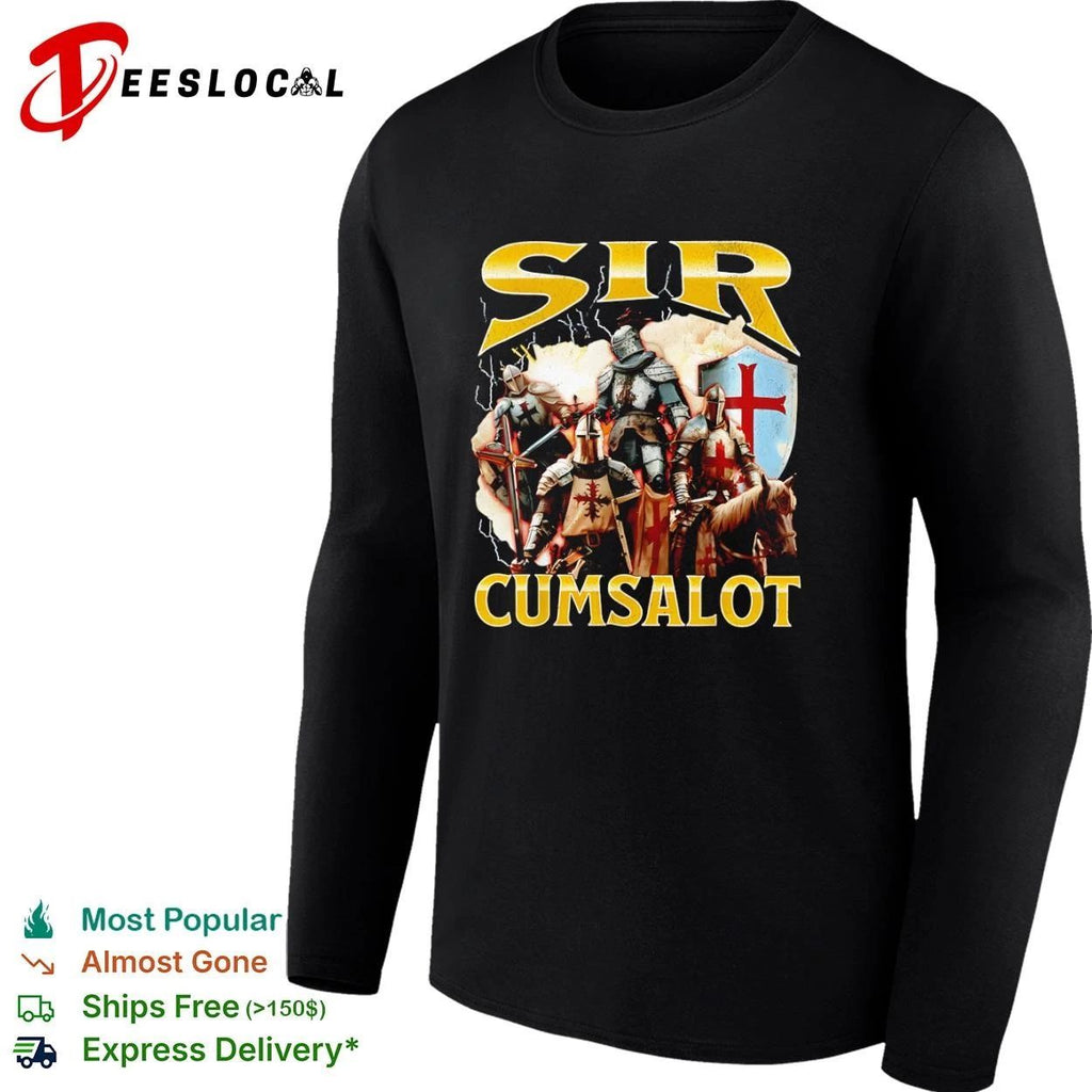 Sir Cumsalot Knights medieval crusader T-shirt