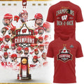 Wisconsin Women’s Hockey National Champions Back-2-Back 2025 2026 T-Shirt