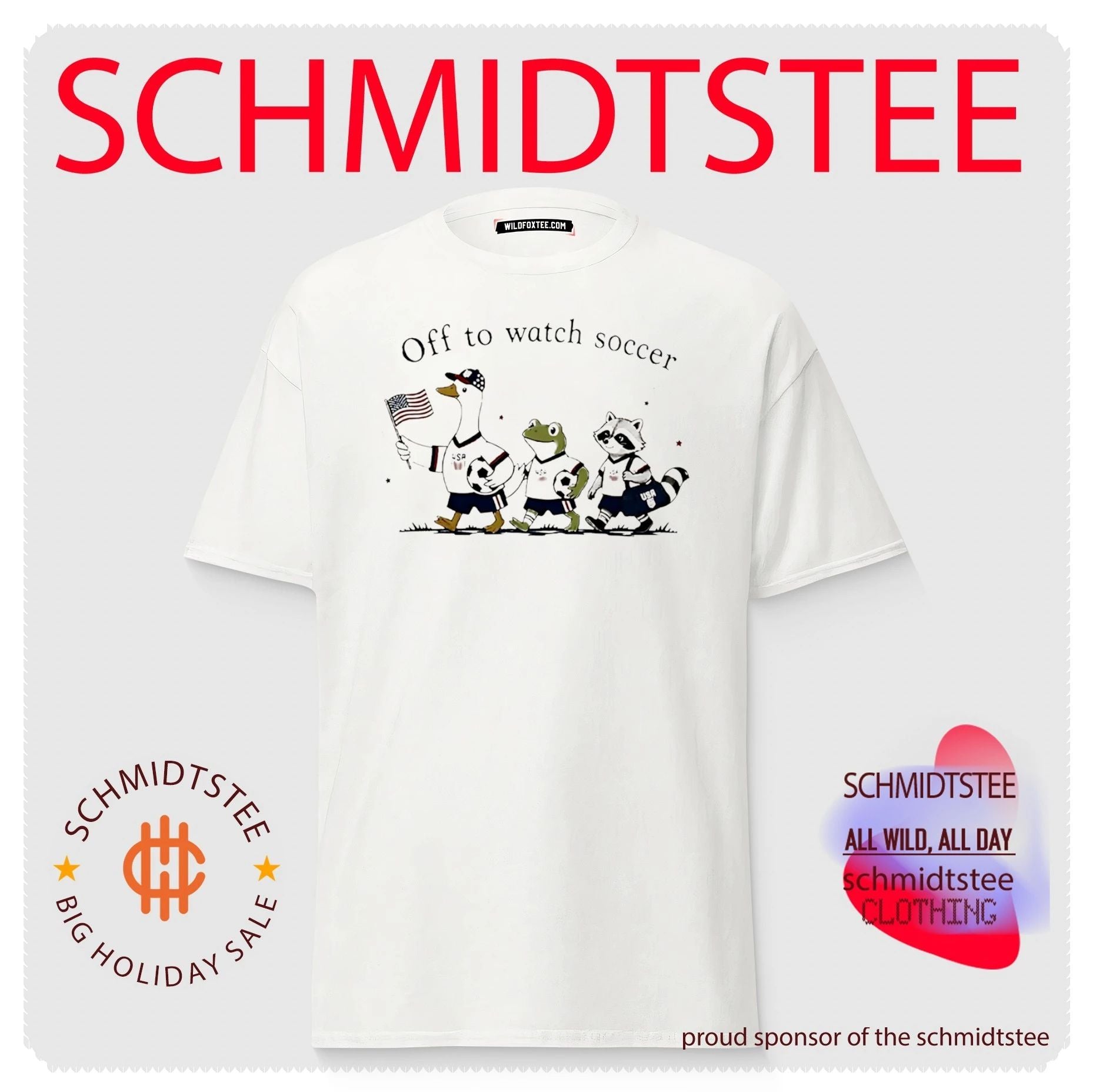 Off to Watch Soccer with USA Animal Friends World Cup 2026 shirt