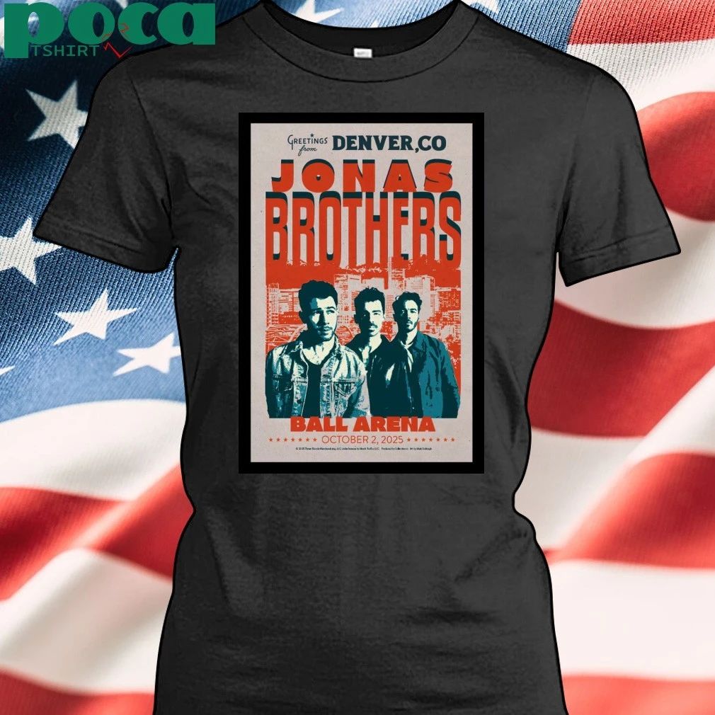 Jonas Brothers Denver CO Oct 2 2025 Ball Arena Poster Shirt