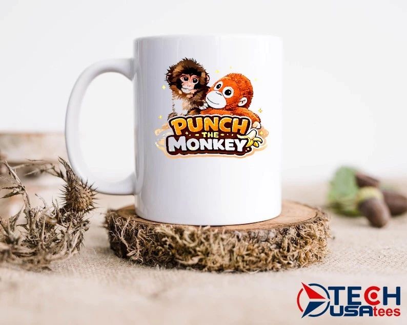 Punch the monkey graphic shirt
