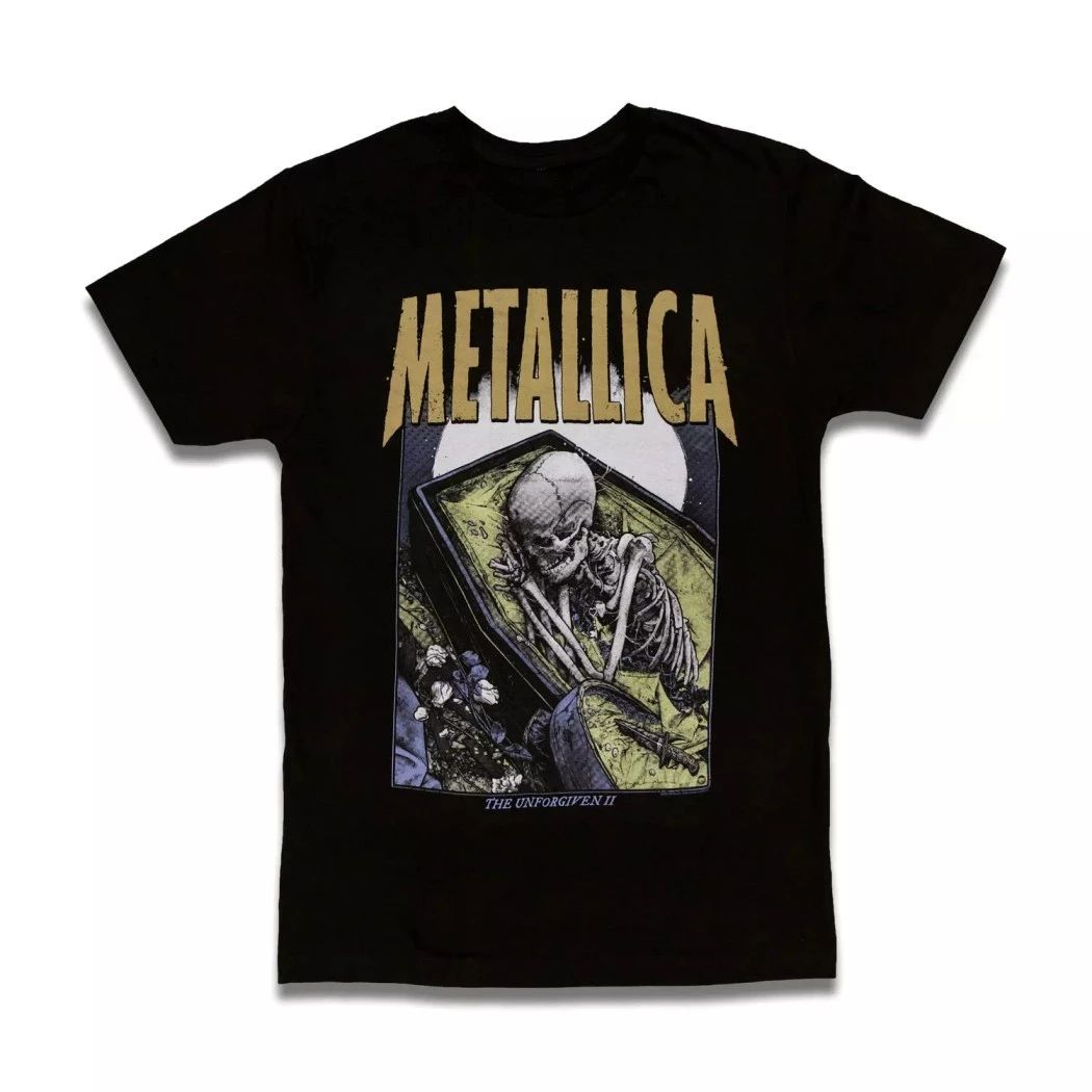 Metallica The Unforgiven II Poster Art T-Shirt – ReLoad Band Graphic Tee – Black Cotton Heavy Metal Merch