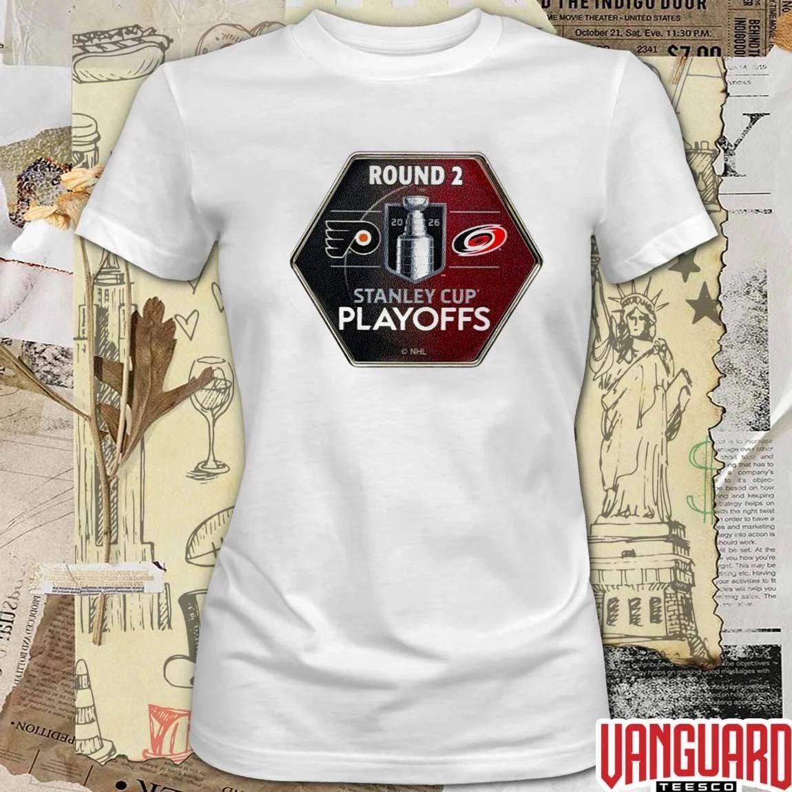 Carolina Hurricanes Vs Philadelphia Flyers 2026 NHL Stanley Cup Playoffs Aminco Round 2 Match Up t-shirt