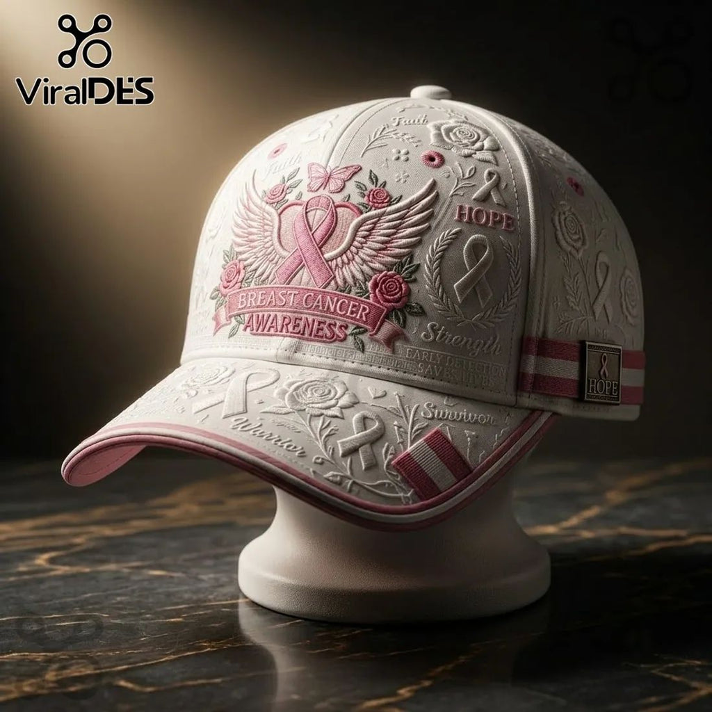 Breast Cancer Awareness 2026 Rose Baseball Cap