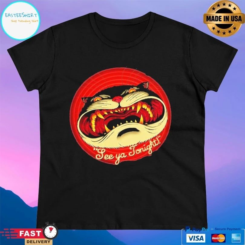 See You Tonight Halloween Cat T-shirt