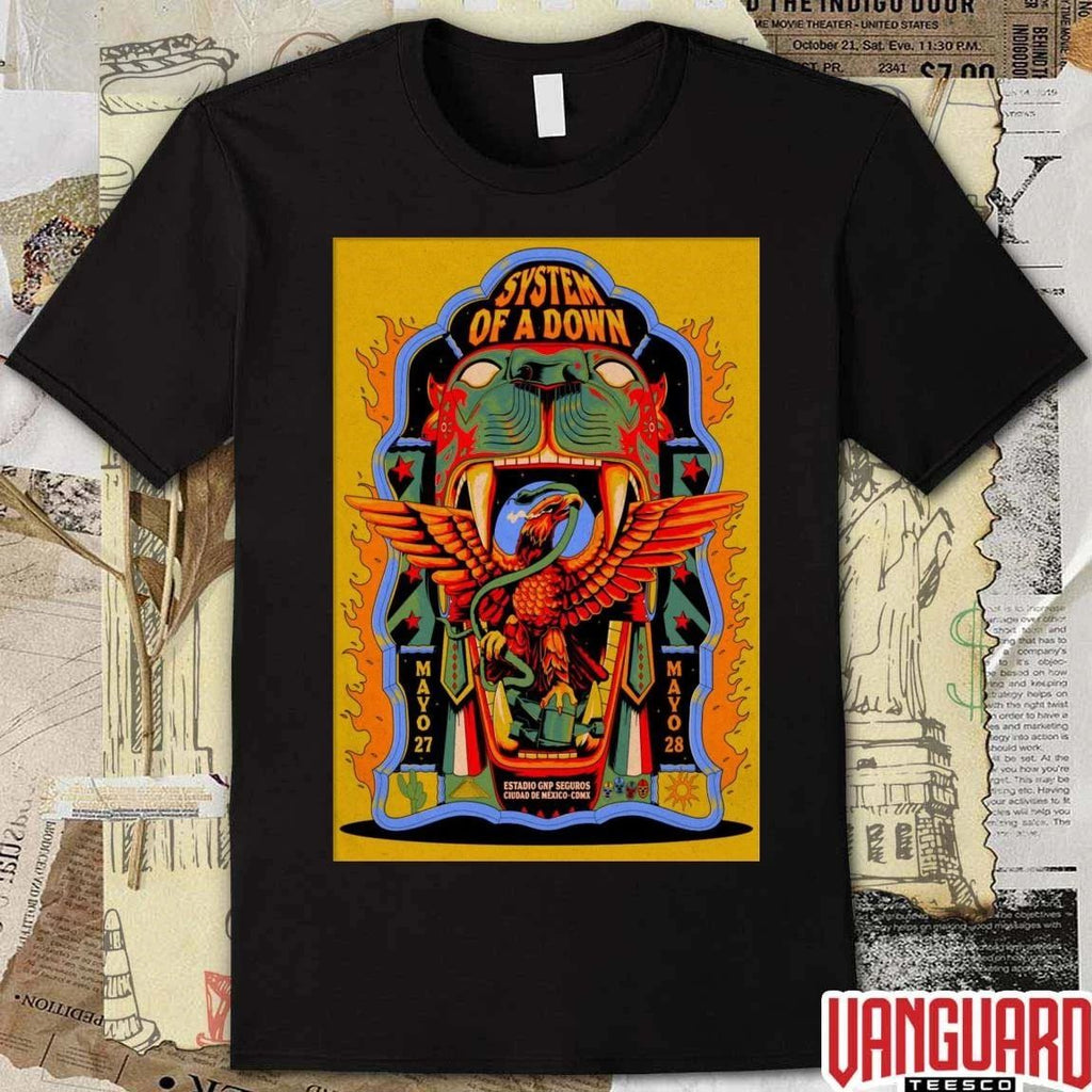 System Of A Down Mexico City May 27-28 2026 Poster t-shirt