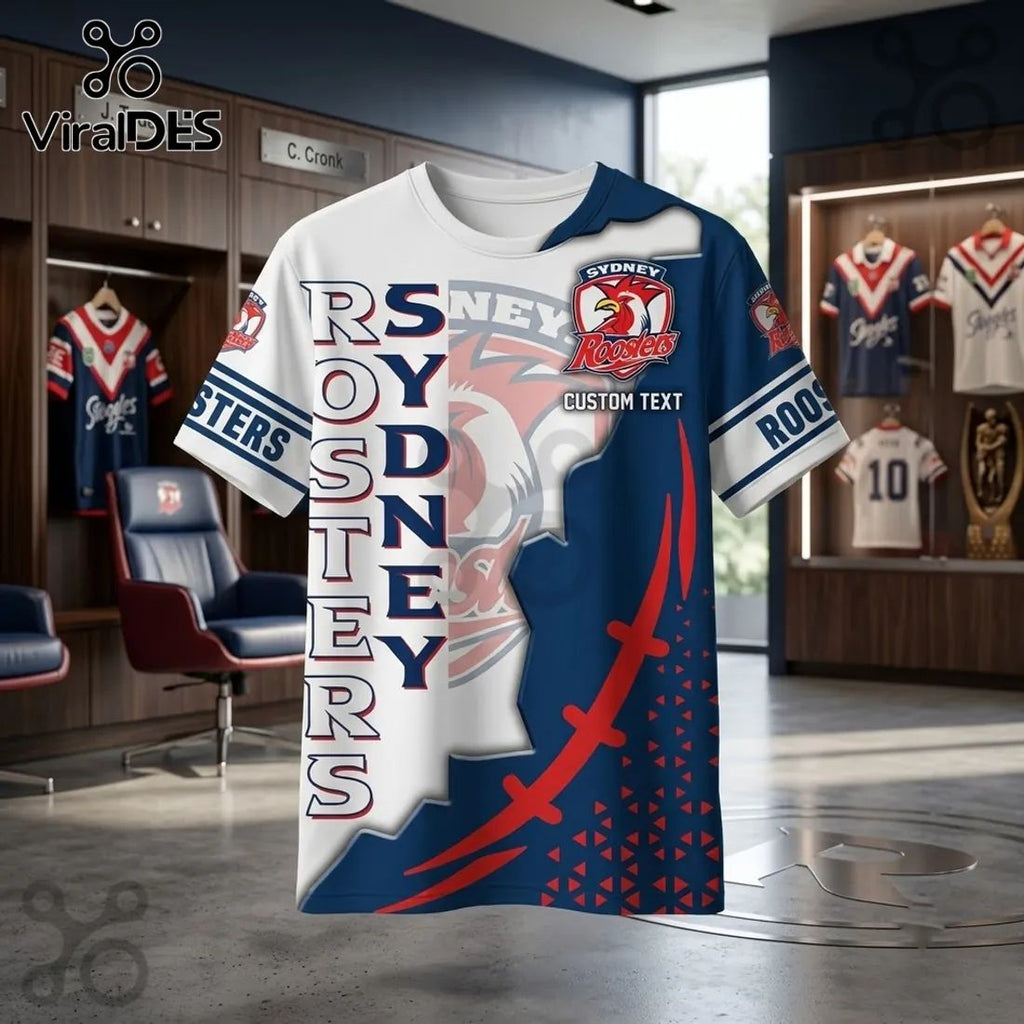 Sydney Roosters NRL Navy White Shirt