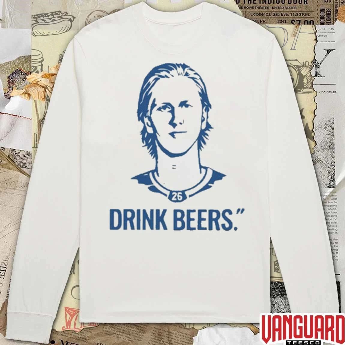 Sam Carrick’s Rasmus Dahlin Drink Beer t-shirt