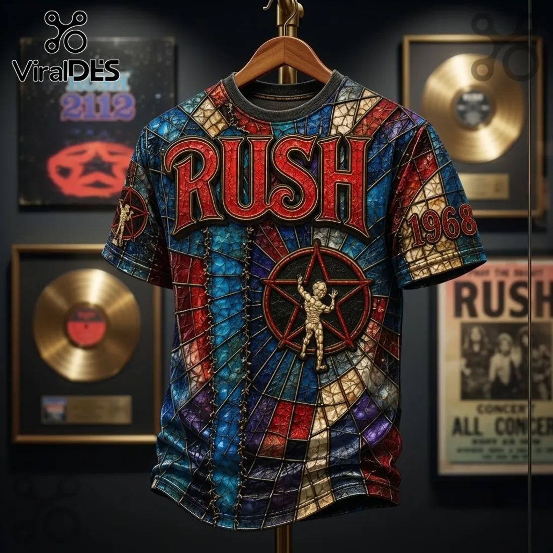 Rush Stained Glass Starman T-Shirt