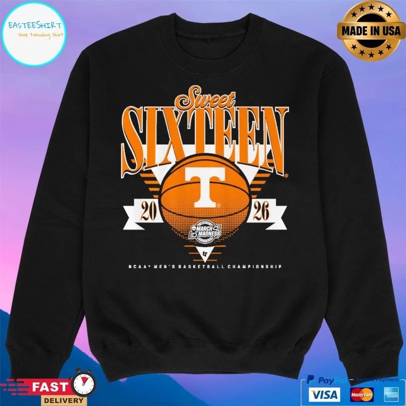 Tennessee Volunteers Mbb 2026 Sweet Sixteen March Madness Ncaa Men’s Basketball Championship T-shirt