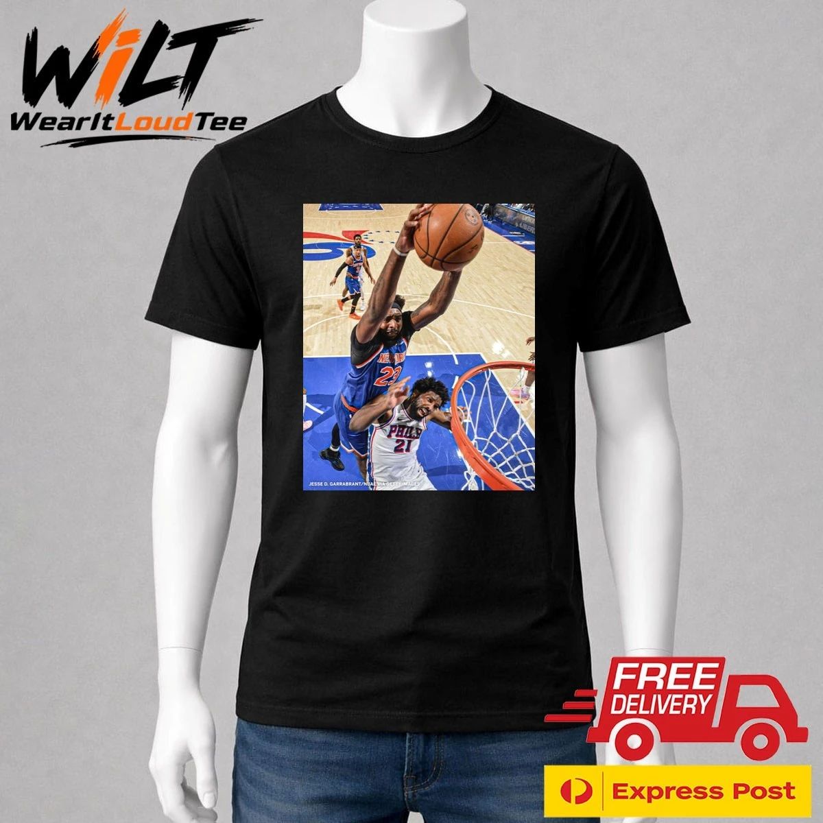 Mitchell Robinson Puts Joel Embiid An A POSTER Shirt