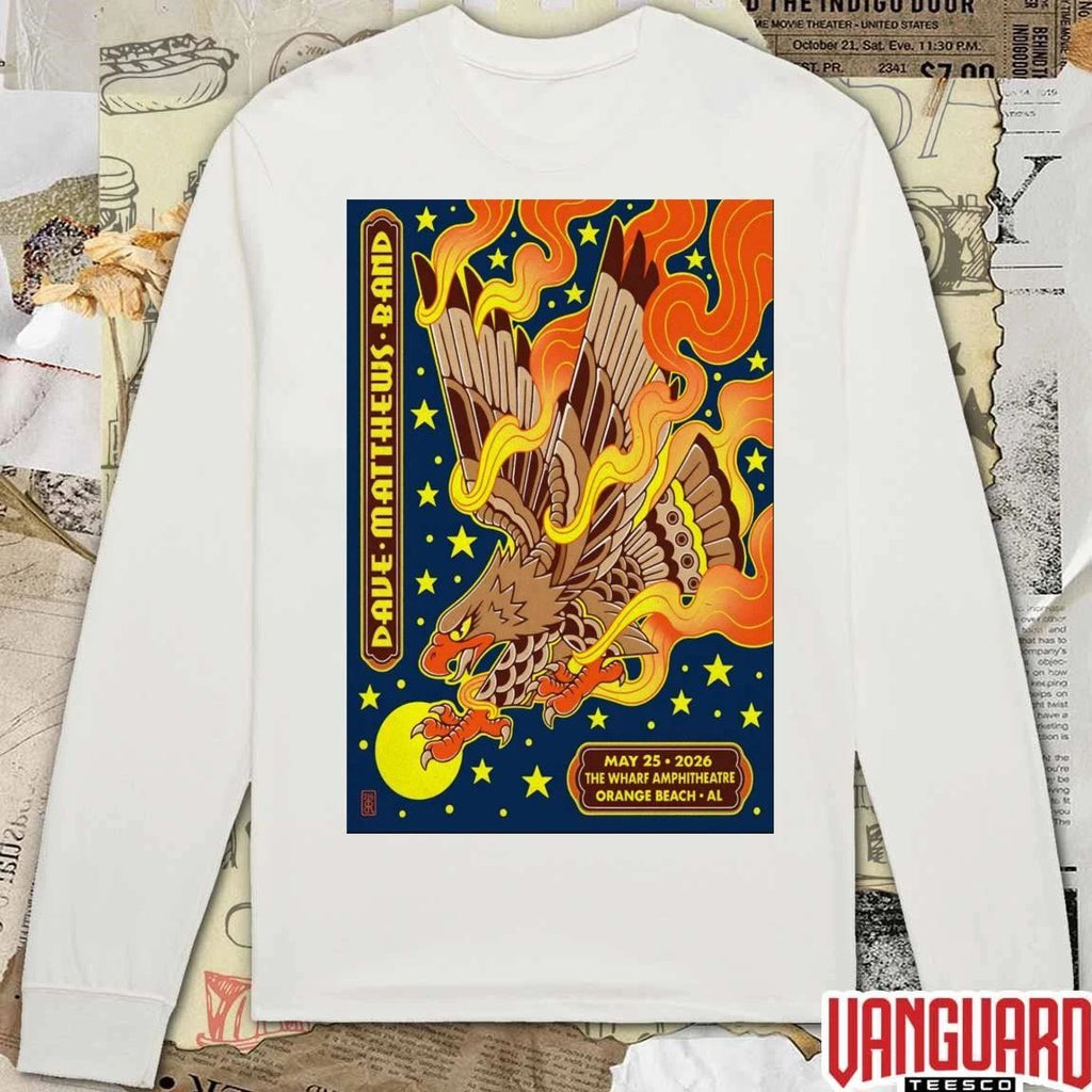 Dave Matthews Band Orange Beach AL May 15 2026 The Wharf Amphitheatre Poster t-shirt